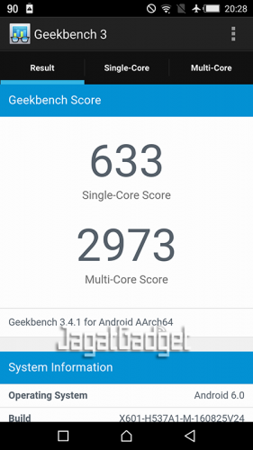 Review Smartphone Android: Infinix NOTE 3 Pro (X601) 3 geekbench