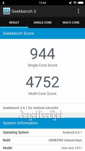 Review Smartphone Android: Vivo V5 Plus 3 vivo geekbench