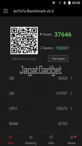Hands-On Smartphone Android: Sharp M1 1 antutu