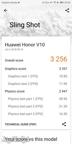 Review Smartphone Android: Honor View 10 15 3dmark sling shot