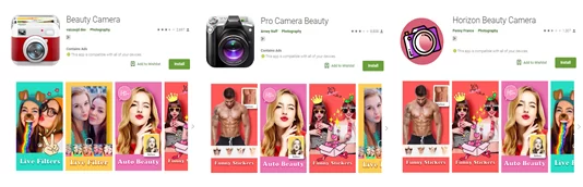malicious camera beauty apps