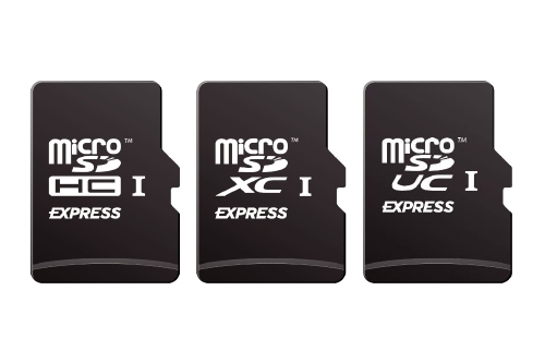 microSD Exress Memory Cards Samples Long