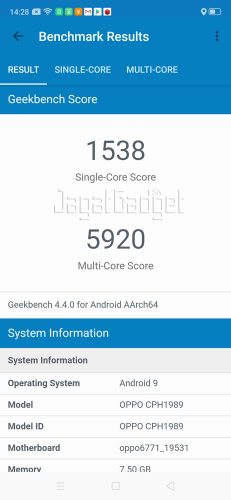 Geekbench 4 1