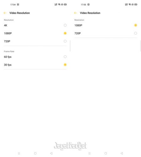 realme 6 video setting