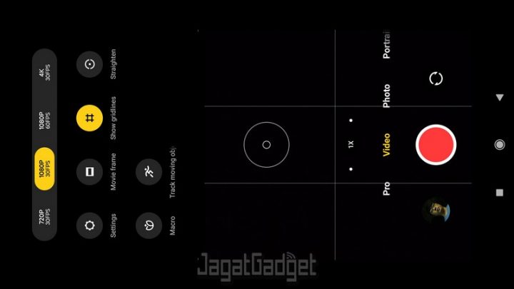 resolusi video kamera utama