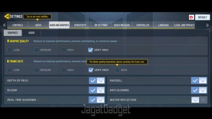 setting codm