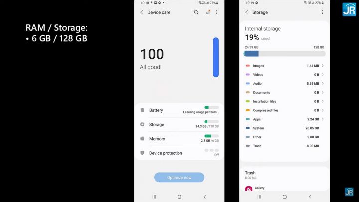 Review Samsung Galaxy A22 5G 25