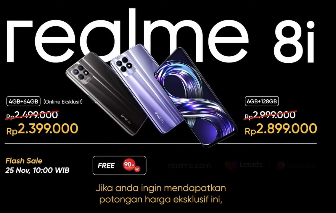 realme 8i Harga dan Spesifikasi