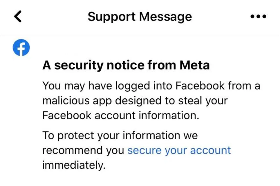 facebook scam