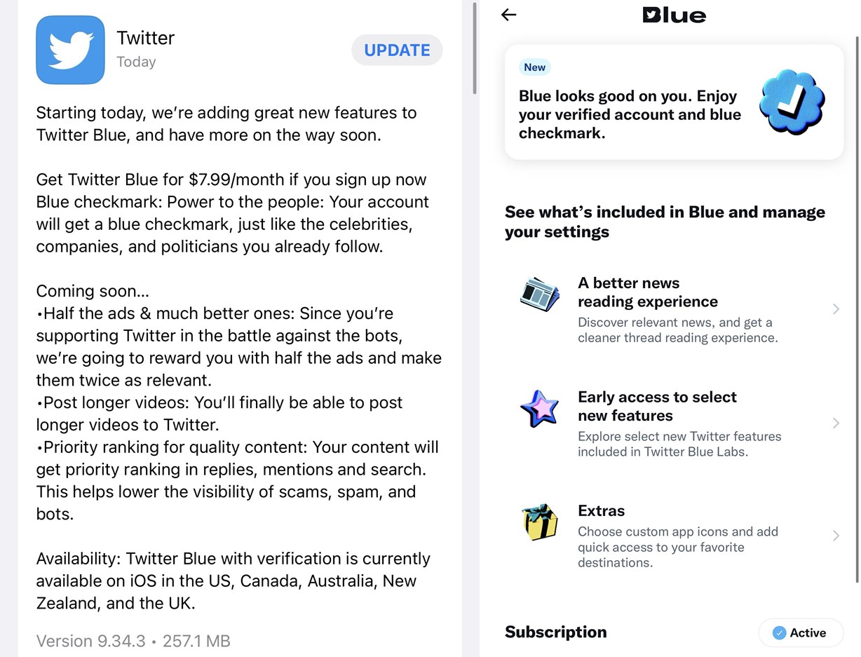 Twitter Mulai Uji Coba Centang Biru Berbayar di iOS