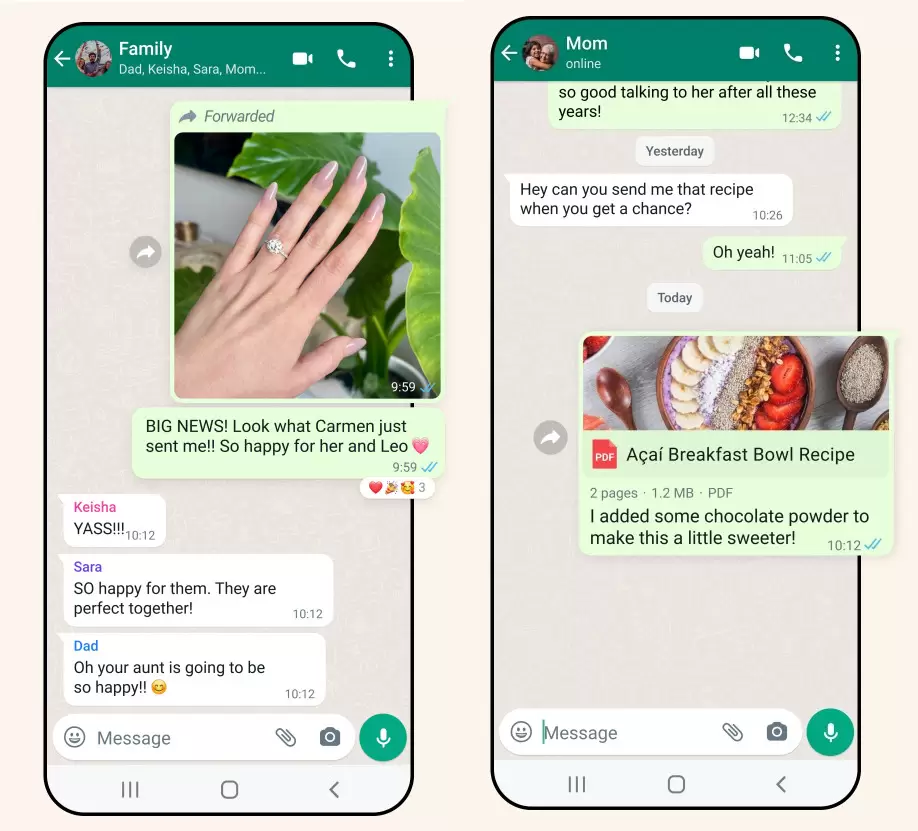 WhatsApp new captions features
