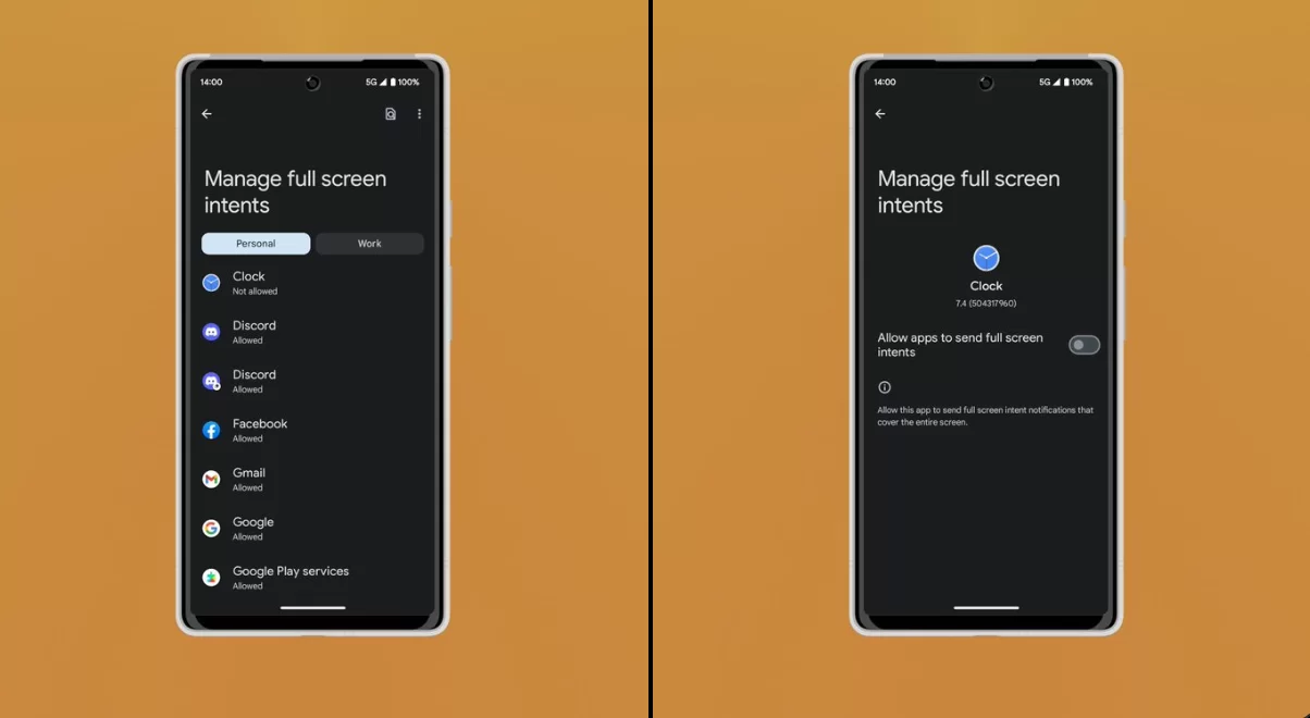 Android 14 Cegah Iklan layar penuh Android 14