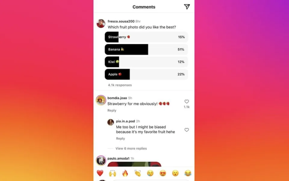 Instagram akan Hadirkan Fitur Buat “Polling” di Kolom Komentar
