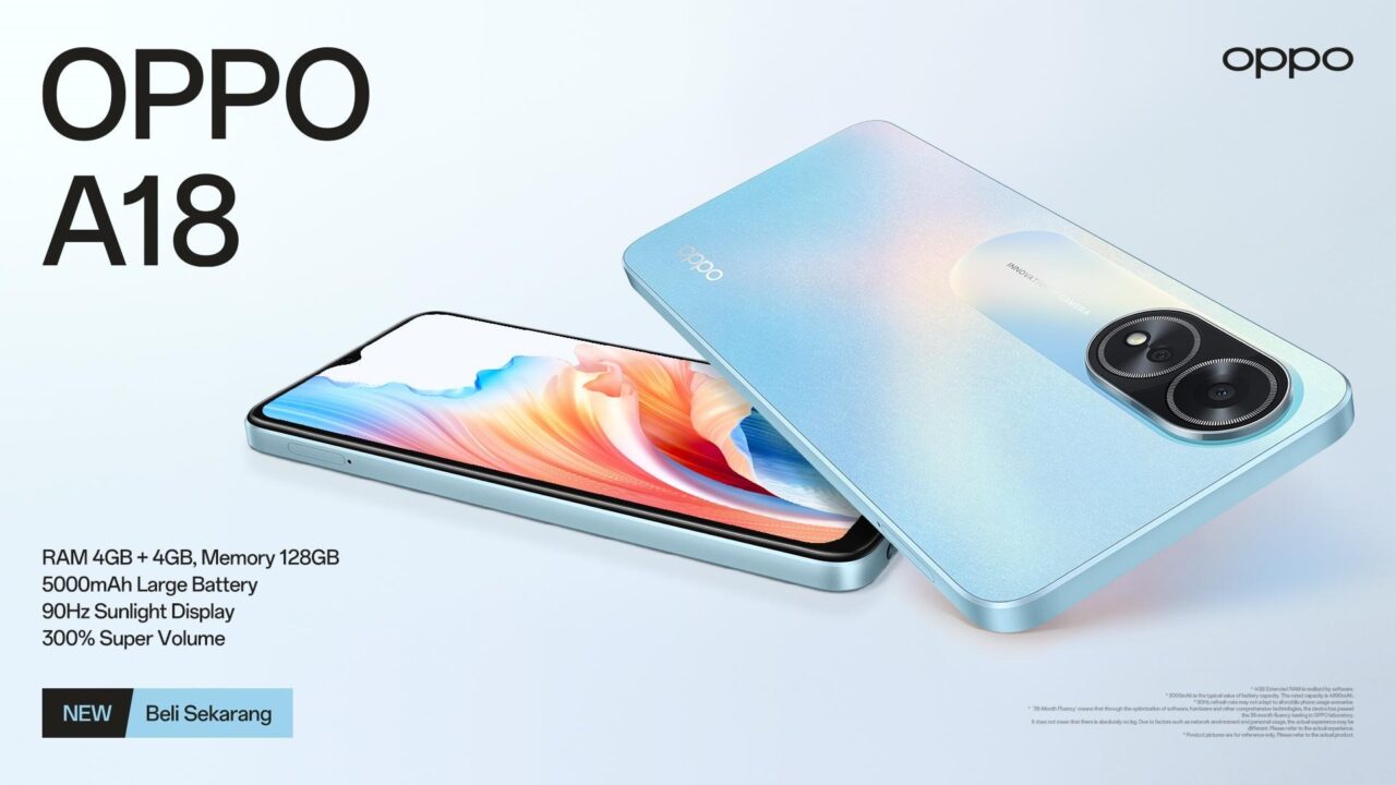 OPPO A18 Dirilis, Pakai Helio G85, Body IP54, Harga Rp 1,7 Jutaan ...