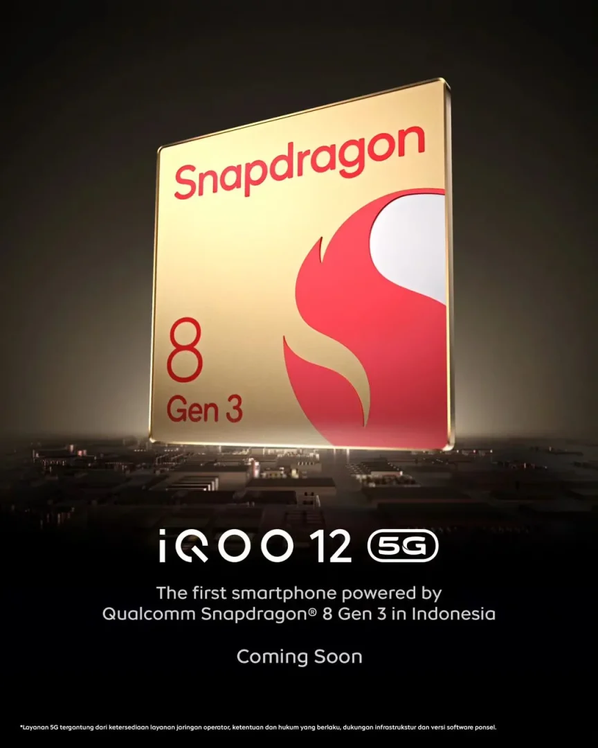 Baru Saja Debut, iQOO 12 Siap Jadi Ponsel Perdana Snapdragon 8 Gen 3 di Indonesia