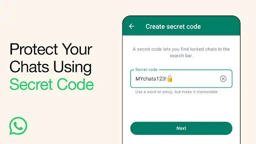 WhatsApp Chat Lock Secret Code