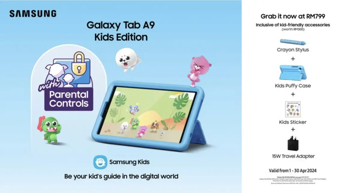 Samsung Luncurkan Galaxy Tab A9 Kids Edition