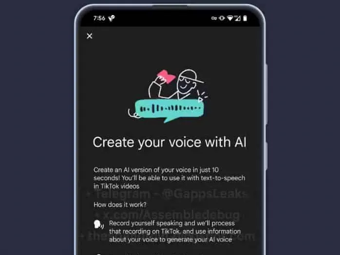 Aplikasi TikTok Siapkan Fitur AI Voice Cloning