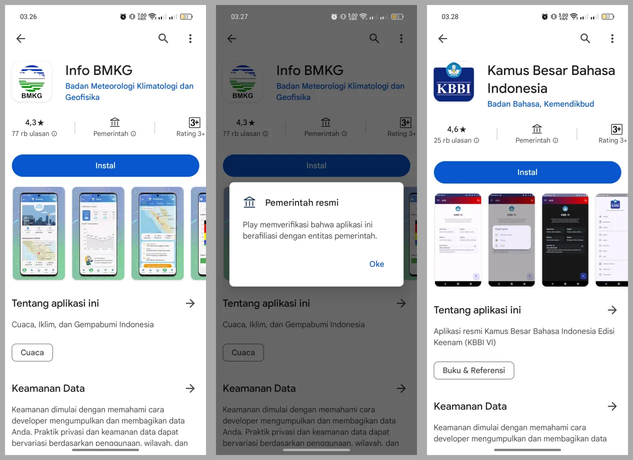 Aplikasi Pemerintahan di Google Play Store Kini Punya Tanda Khusus