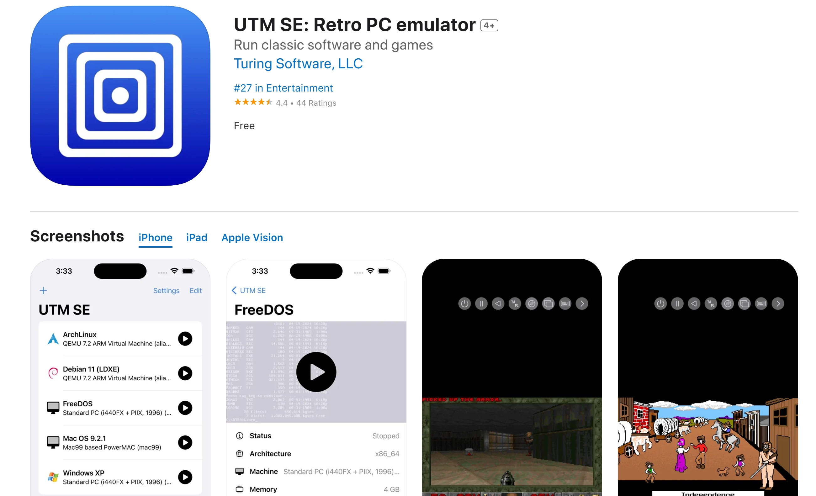 Utm se ios