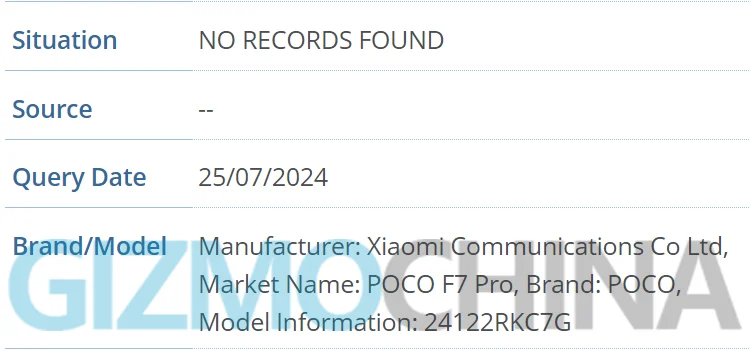 POCO F7 Pro 24122RKC7G