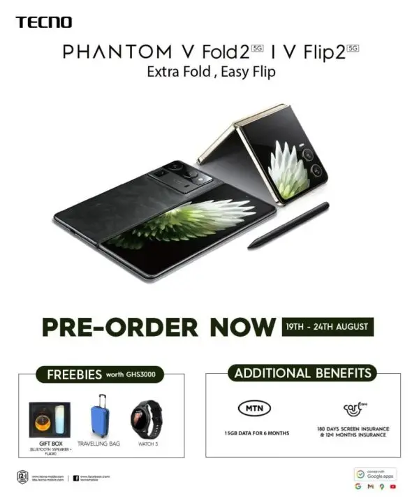 Tecno Phantom V Fold 2 V Flip 2