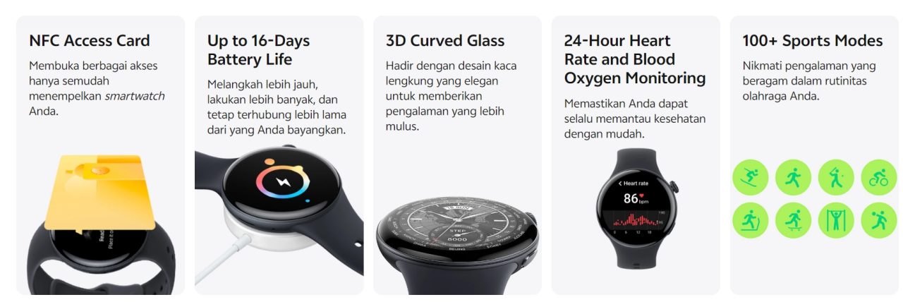 vivo Watch 3 Meluncur, Smartwatch Pertama vivo di Indonesia 3 vivo watch 3