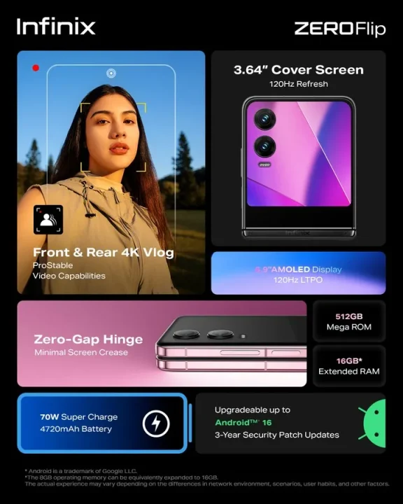 infinix zero flip