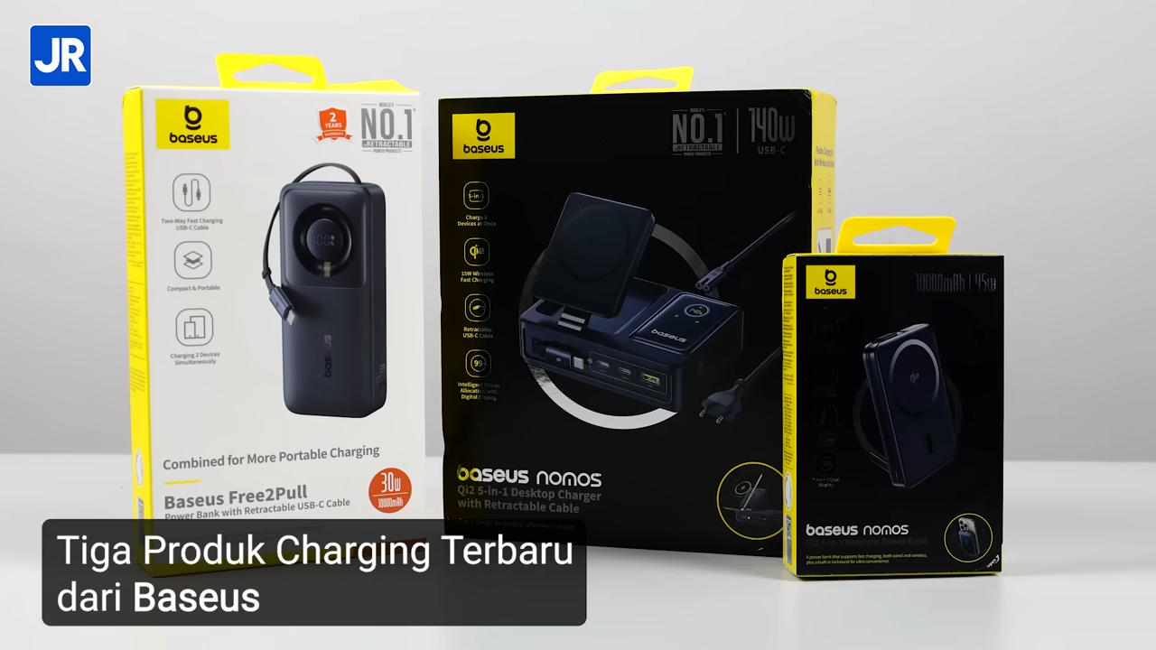 Review Baseus NOMOS 5-in-1 Desktop Charger: Charger All-in-One 140 W, Support Qi2, dgn Retractable Cable 3 Baseus NOMOS 5 in 1 Desktop Charger 4