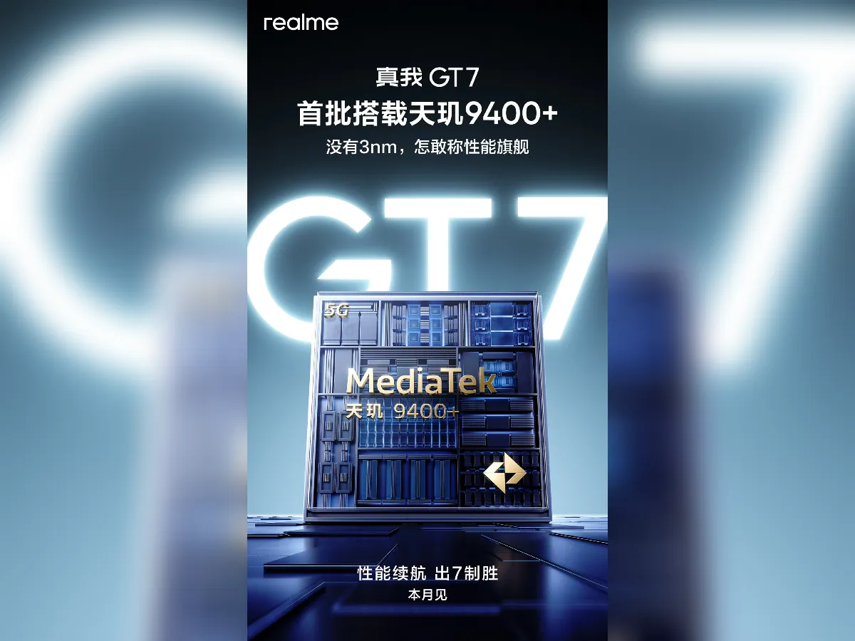 Realme GT 7 Dikonfirmasi Meluncur Bulan Ini dengan Dimensity 9400+