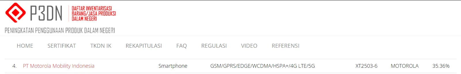 Motorola Edge 60 Fusion TKDN Certification