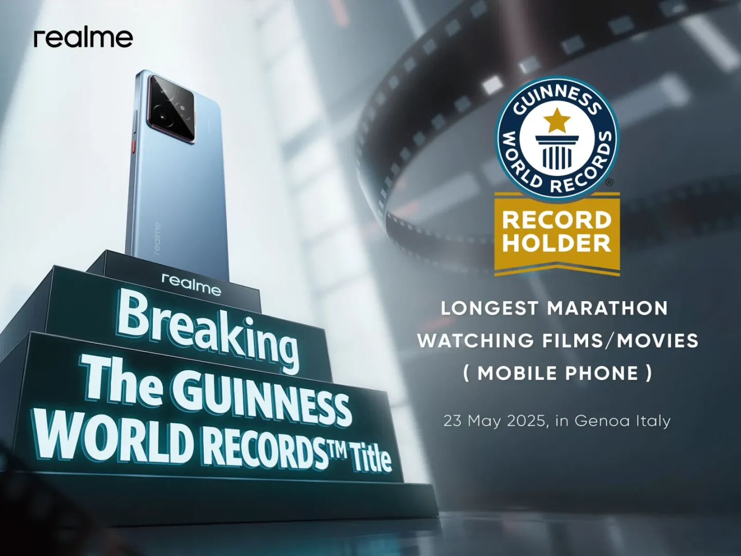 Realme GT 7 Pecahkan Rekor Guinness Nonton Film 24 Jam Nonstop!