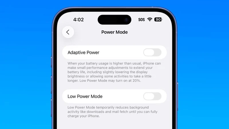 Adaptive Power Baterai iPhone