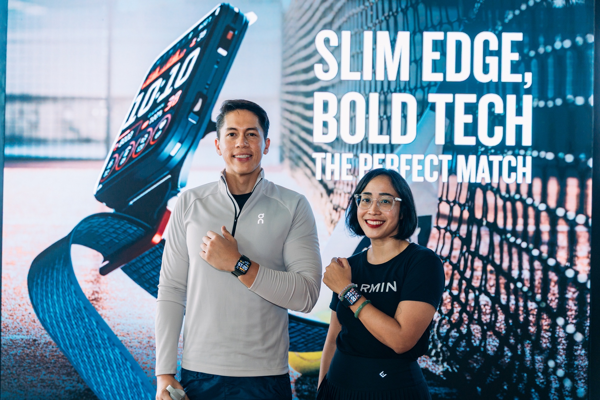 (Kiri ke Kanan) Arsyah Rasyid, Entrepreneur, Sports Enthusiast and Traveller dan Garmin Indonesia Marketing Communications Senior Manager