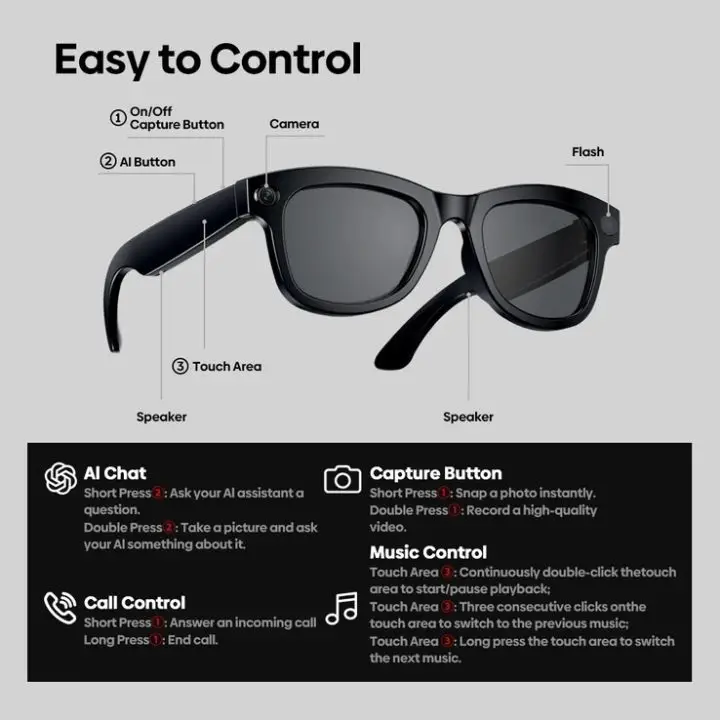 Zeblaze AI Shooting Glasses