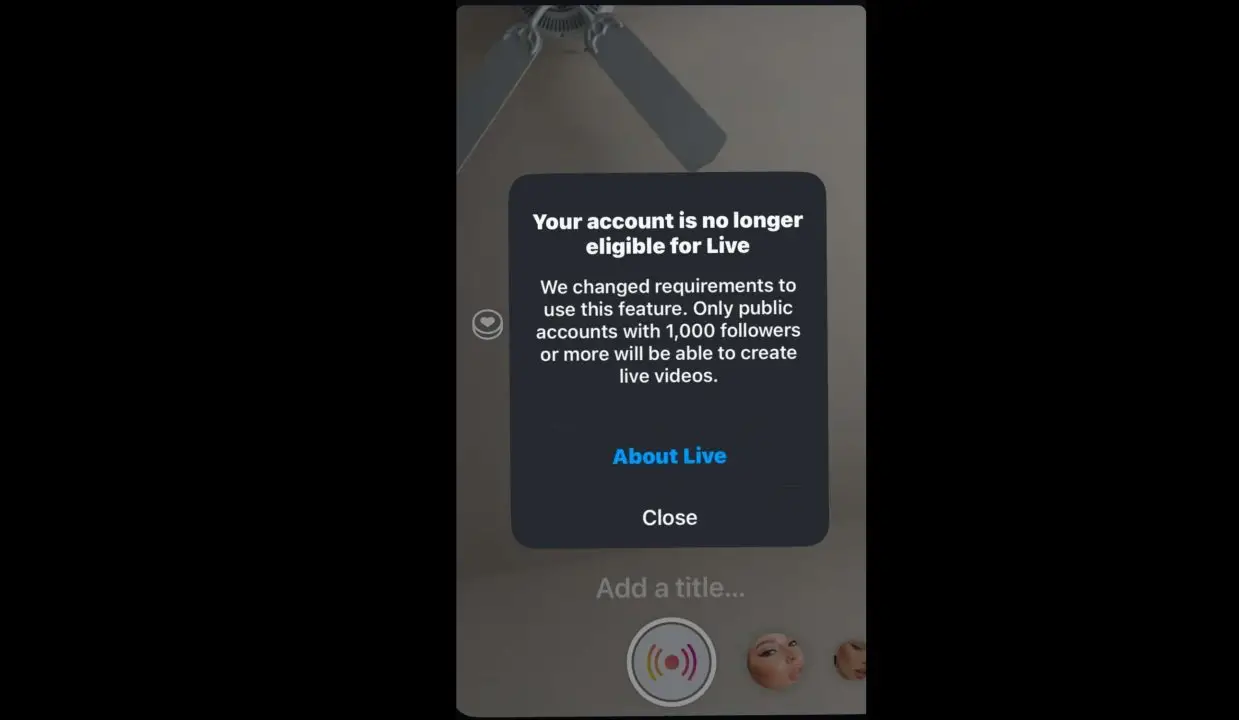 Instagram Batasi Fitur Live, Minimal Punya 1000 Followers