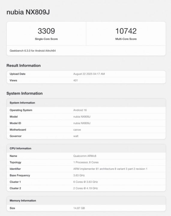 redmagic 11 Pro soC
