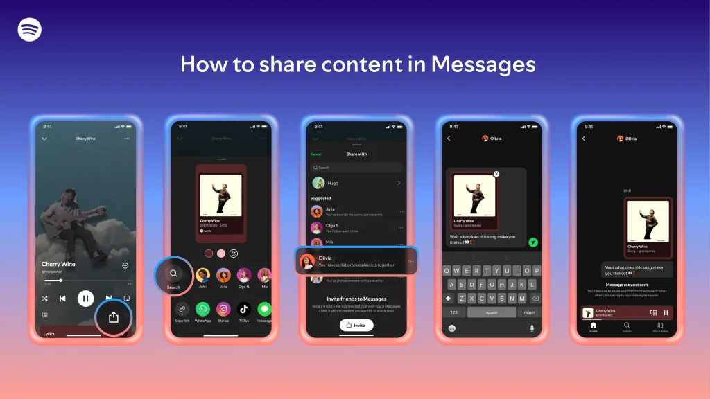 Spotify Message
