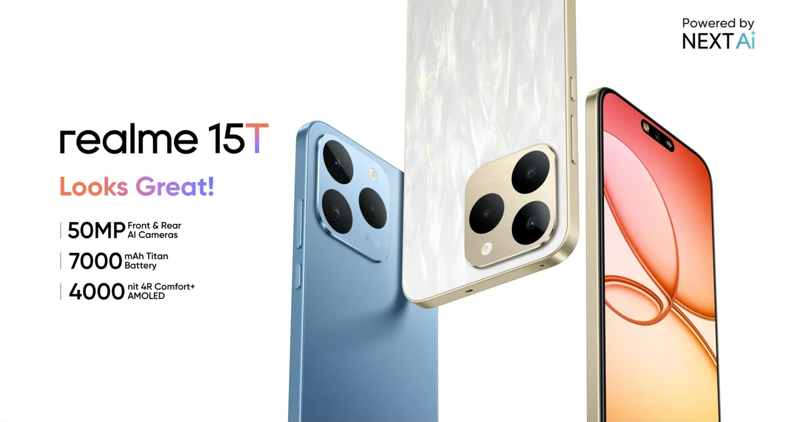 Realme 15T Debut dengan Dimensity 6400 dan Baterai 7.000mAh