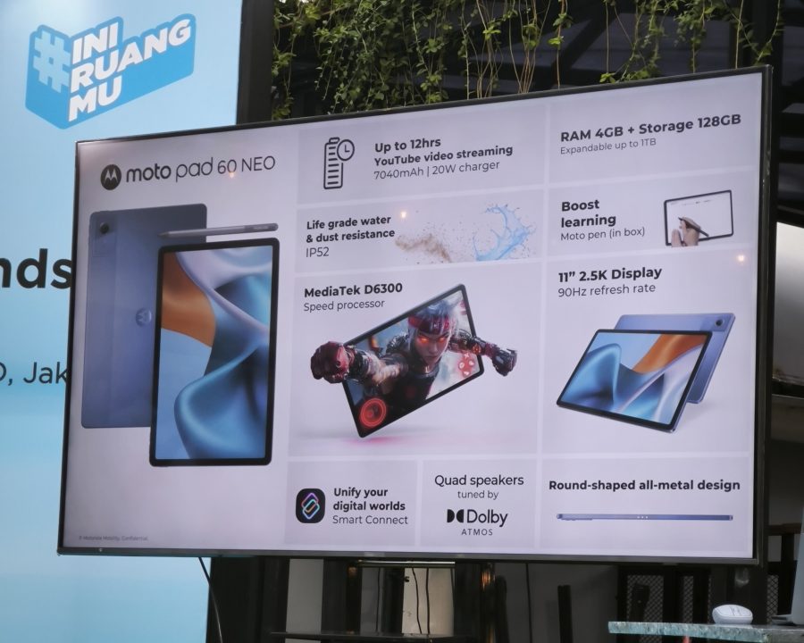 Moto Pad 60 Neo Resmi Hadir di Indonesia