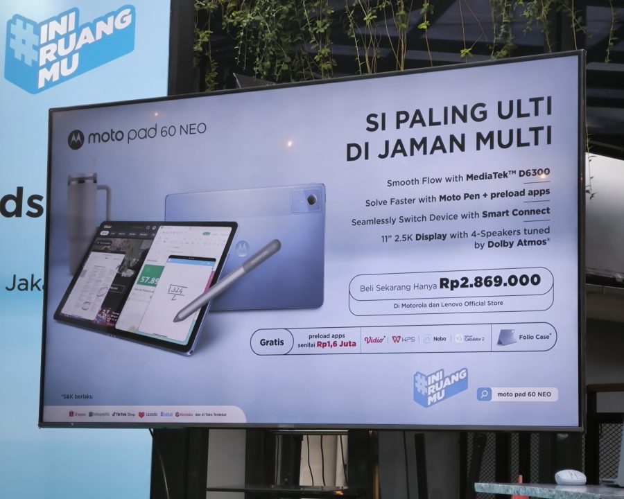 Moto Pad 60 Neo Resmi Hadir di Indonesia