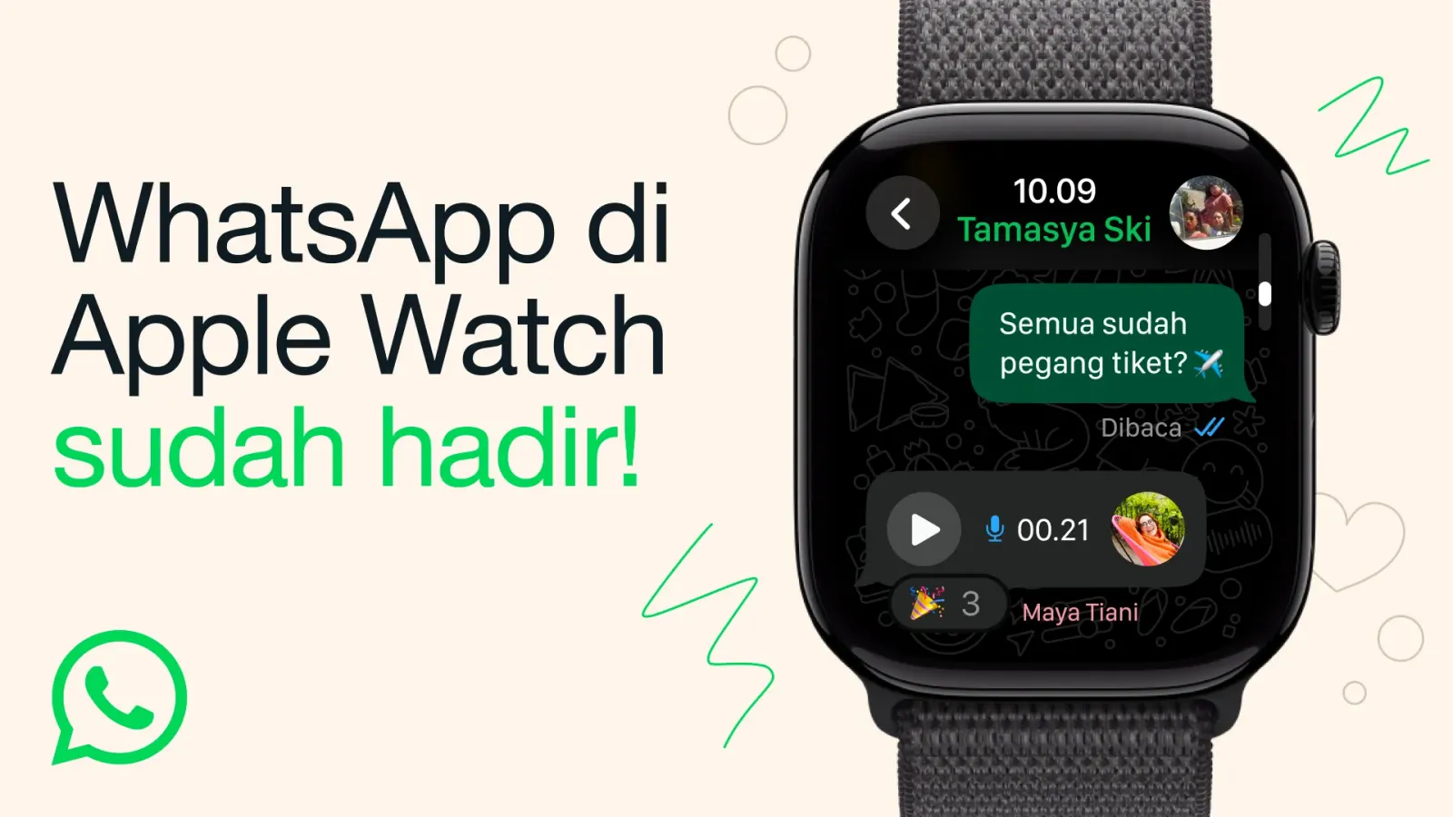 Sudah Lama Ditunggu, Aplikasi WhatsApp Akhirnya Hadir di Apple Watch