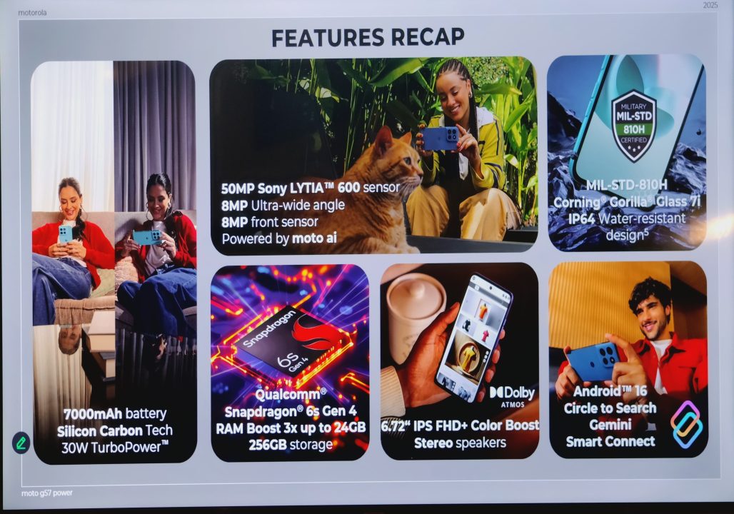 Moto G57 Power Resmi Hadir di Indonesia: Penerus Moto G45, Baterai 7.000 mAh dan Lebih Kencang 3 Spesifikasi Moto G57 Power