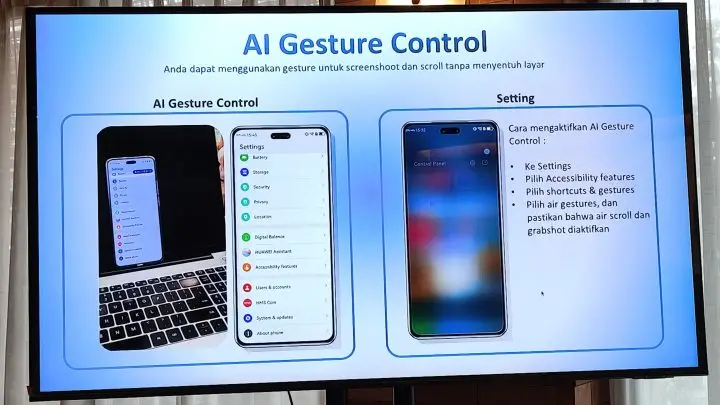 Ini Deretan Fitur Unggulan Yang Hadir di HUAWEI nova 14 Pro! 6 AI Gesture Control