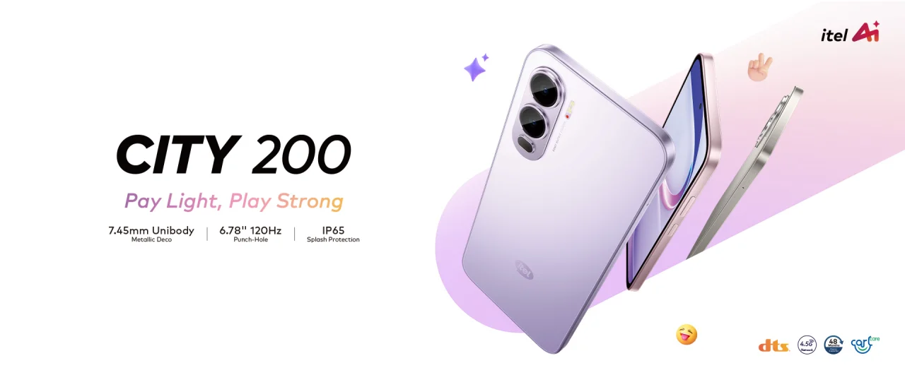 itel City 200 Diumumkan: Usung Kamera 50 MP hingga Rating IP65