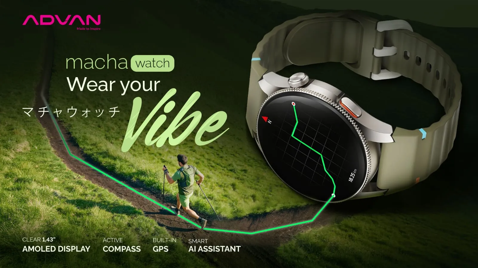 ADVAN Luncurkan Macha Watch, Smartwatch Penunjang Aktivitas Outdoor!