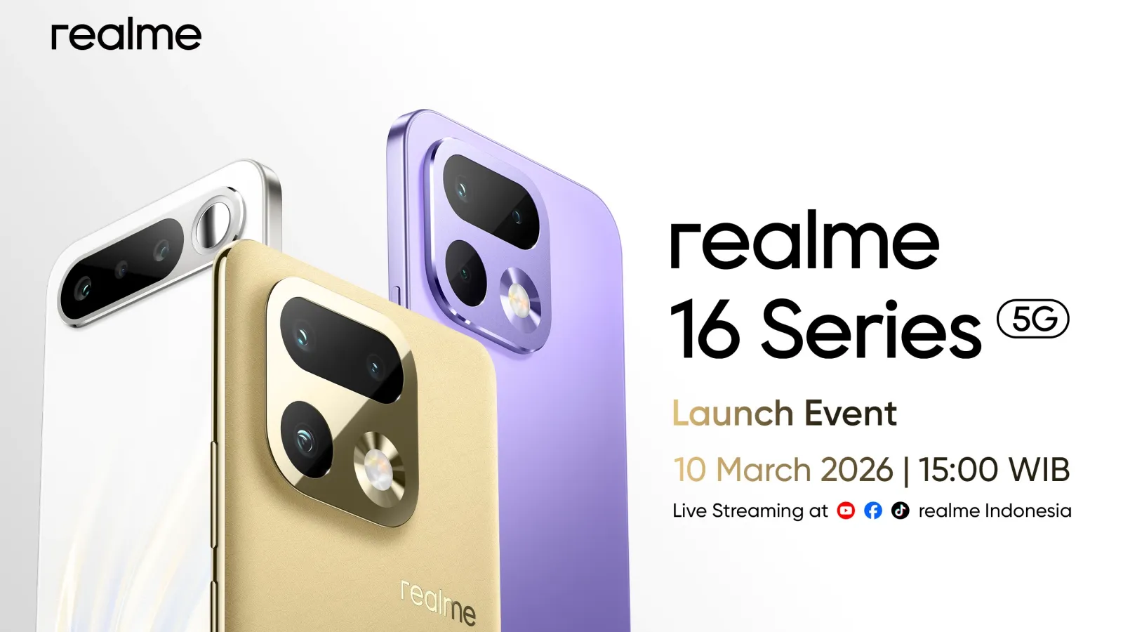 Realme 16 Series Siap Meluncur 10 Maret di Indonesia