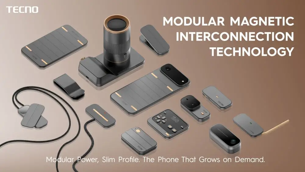 TECNO Pamer Konsep Smartphone Modular di MWC 2026