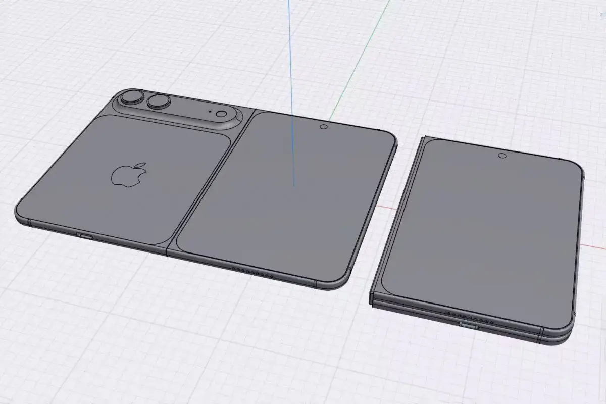 Render CAD Smartphone Lipat Apple Kembali Beredar 2 Smartphone lipat iPhone