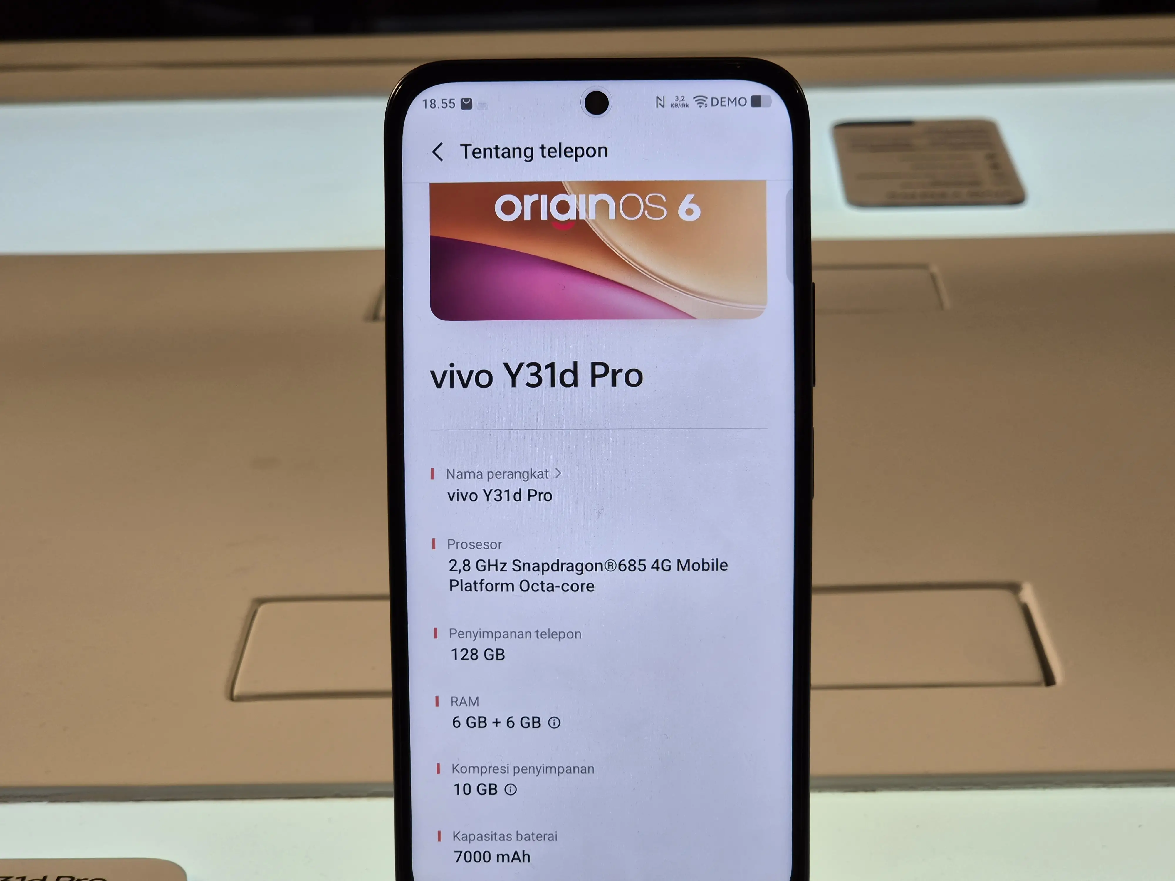 vivo Y31d Pro Resmi Dirilis, Unggulkan Baterai 7000 mAh, Bodi Tahan Air, dan Desain Elegan 5 vivo Y31d Pro - Spesifikasi